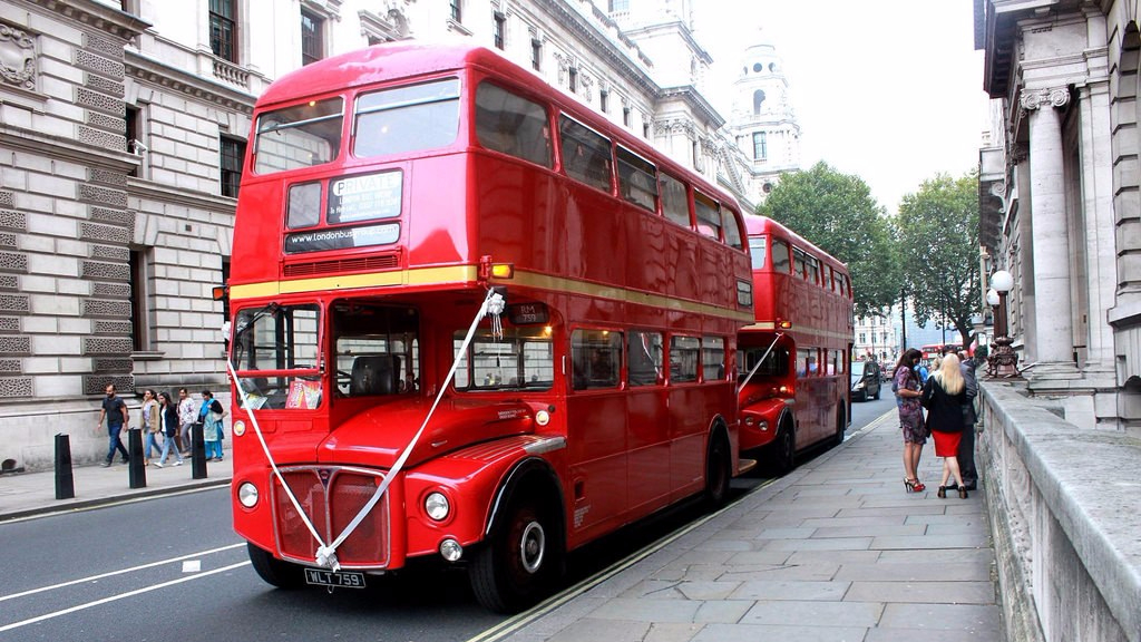 Double Decker autobus a due piani per matrimoni a Londra