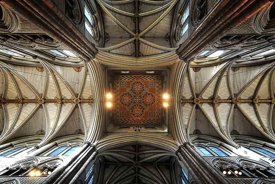 soffitto della cattedrale di Westminster
